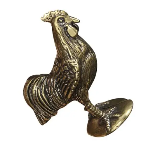 Produktbild: Levemolo Hahn-Ornamente Aus Messing Für Garten Hühnerstatue Deko Draußen Hühnerfigur Schmuck Rasen Langlebige Gartenornamente