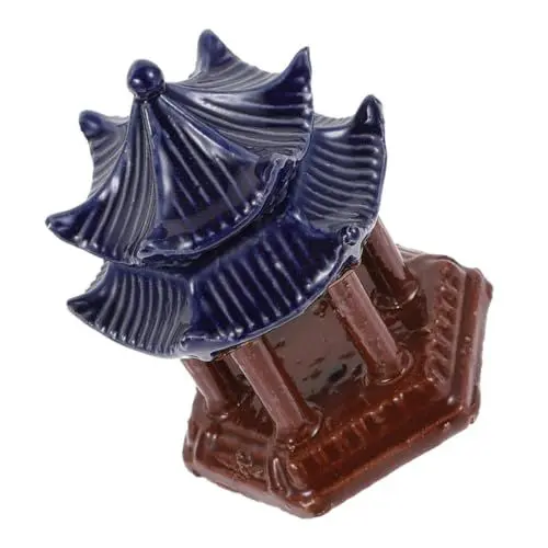 Produktbild: Levemolo Wasser Aquarium Pavillon Ornament Keramik Pavillon Statue Garten Decor Aquarium Ornamente Landschaft