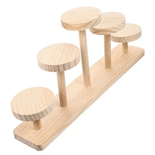 Produktbild: Levemolo Eleganter Mehrschichtiger Präsentationsständer Aus Holz Für Desserts Schmuck Hochzeiten Geburtstage Partys Bankette Handgefertigt Robust Stabil