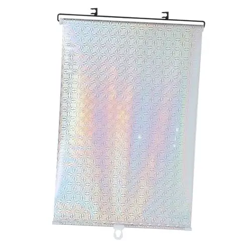 Produktbild: Levemolo Saugnapf-sonnenschutzvorhänge Vorhang Für Fenster Kabellose Rollos Auto Schatten Einziehbares Autofenster Temporäre Verdunkelungsrollos Sonnenschutz Auto Babyauto PVC Silver