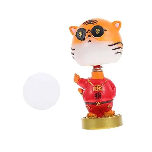 Produktbild: Levemolo Entzückende Harz Tiger Puppe Schütteln Desktop Dekoration Jahr Tiger Ornament