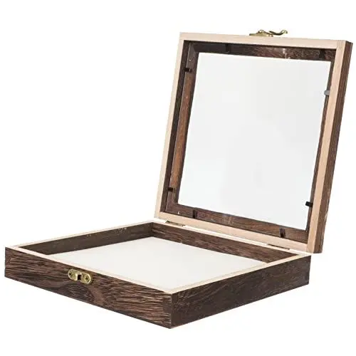 Produktbild: Levemolo Schmetterlings-Exemplar-vitrine Retro-holzbox Mit Acrylabdeckung Für Zuhause Oder Das Büro
