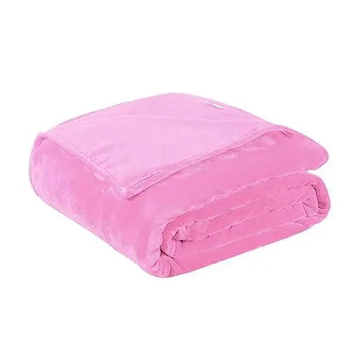 Produktbild: Levemolo Wärmende rosa Decke Flanell Fleece 70x100cm Bettdecken für gemütliche Nächte