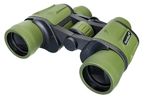 Produktbild: Levenhuk Travel 10x40 Zuverlässiges 10x-Feldfernglas für Camping, Jagd und Wildtierbeobachtung, Farbe Grün