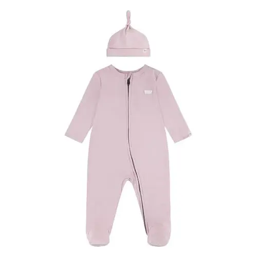Produktbild: Levi's Baby-Jungen LVN 6ek247 Overall und Hut mit Füßen Aufeinander abgestimmte Outfits, Pfirsichhaut, 6 Monate