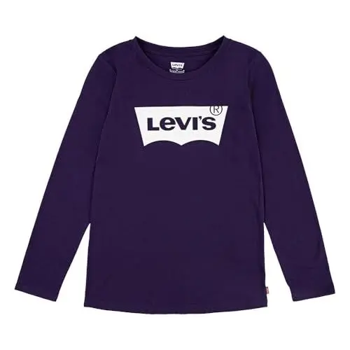 Produktbild: Levi's Baby-Mädchen LVG L/S Batwing Tee T-Shirt, Grape Levis, 4-5 Jahre