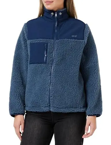 Produktbild: Levi's Women's Cosy Big Foot Sherpa Non Graphic Sweatshirt, Vintage Indigo X, M