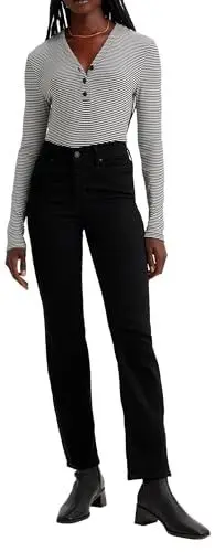 Produktbild: Levi's Damen 314 Shaping Straight Jeans, Black and Black, 26W / 30L