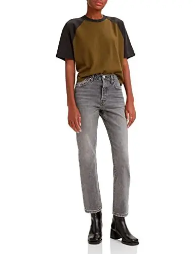 Produktbild: Levi's Damen 501® Crop Jeans,Gray Worn In,24W / 30L