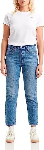 Produktbild: Levi's Damen 501® Crop Jeans,Medium Indigo Worn In,29W / 28L