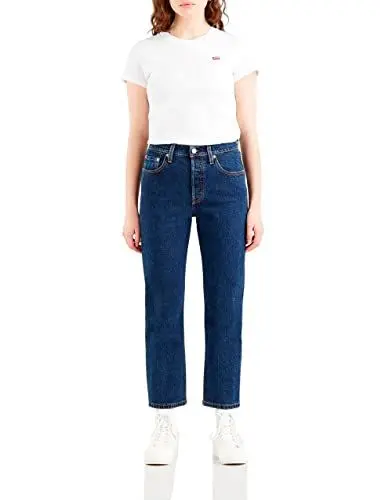 Produktbild: Levi's Damen 501® Crop Jeans,Salsa Stonewash,28W / 30L