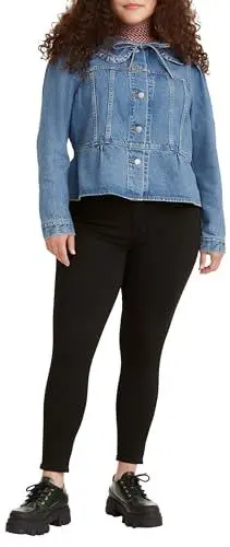 Produktbild: Levi's Damen Mile High Super Skinny Jeans , Black Galaxy , 30W / 34L