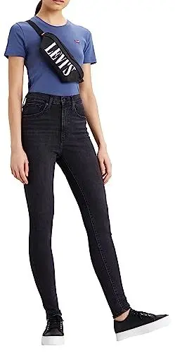 Produktbild: Levi's Damen Mile High Super Skinny Jeans , Black Ground , 29W / 30L