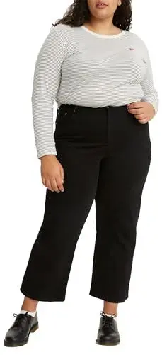 Produktbild: Levi's Damen Plus Size Ribcage Straight Ankle Jeans, Black Sprout, 22 M