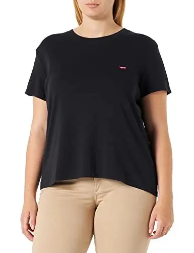Produktbild: Levi's Damen Plus Size SS Baby Tee T-Shirt, Caviar, 1X