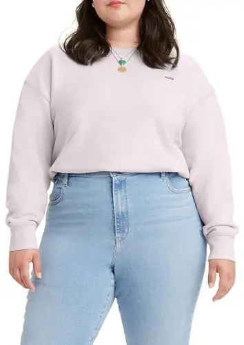Produktbild: Levi's Damen Plus Size Standard Crew Non Graphic Sweatshirt, Mauve Chalk, 1XL