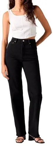 Produktbild: Levi's Damen Ribcage Full Length Jeans, Black Sprout, 32W / 32L