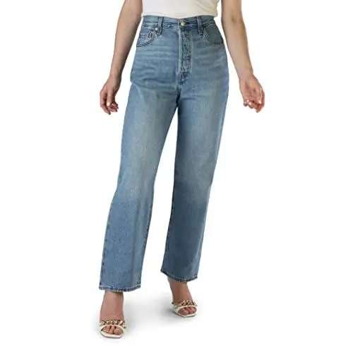 Produktbild: Levi's Damen Ribcage Straight Ankle Jeans,Light Indigo Worn In,34W / 29L