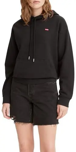 Produktbild: Levi's Damen Standard Sweatshirt Hoodie Kapuzenpullover,Caviar,XS