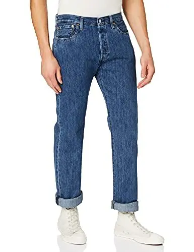 Produktbild: Levi's Herren 501® Original Fit Big & Tall Jeans, Medium Indigo Worn, 42W / 32L