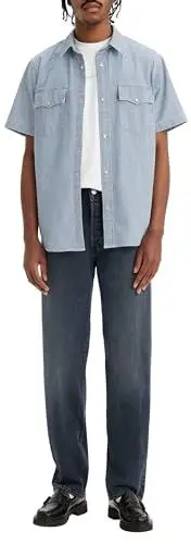 Produktbild: Levi's Herren 501 Original Fit Jeans Jeans, Blue Black Stretch, 38W / 32L