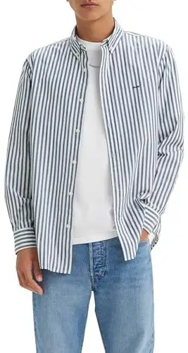 Produktbild: Levi's Herren Authentic Button Down Dean Stripe Estate Blue M