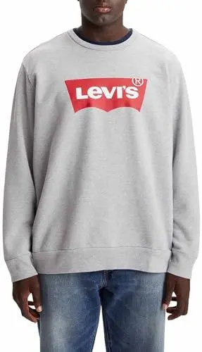 Produktbild: Levi's Herren Big & Tall Graphic Crewneck Sweatshirt Big Crew Mhg (Grau) 1XL