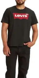 Produktbild: Levi's Herren Graphic Set-In Neck T-Shirt, Batwing Logo, Graphic H215-Hm Black, XS