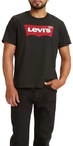 Produktbild: Levi's Herren Graphic Set-In Neck T-Shirt, Batwing Logo, Graphic H215-Hm Black, XXS