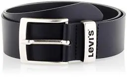 Produktbild: Levi's Herren New Ashland Gürtel, Schwarz (Noir Regular Black), 95