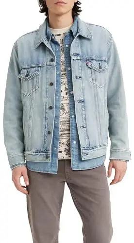Produktbild: Levi's Herren New Relaxed Fit Trucker Jacke, Huron Waves, XL
