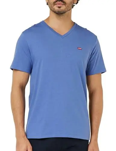 Produktbild: Levi's Herren Original Housemark V-neck NON GRAPHIC TEES, Coastal Fjord, L EU