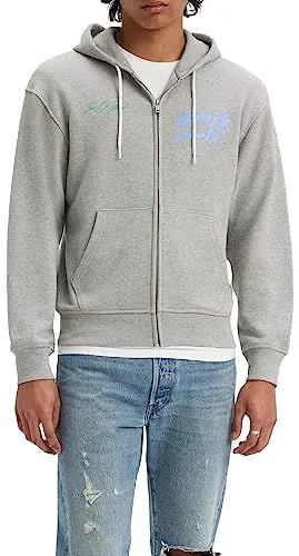 Produktbild: Levi's Herren Relaxed Graphic Zipup Sweater, Poster Logo Zip Mhg, L EU