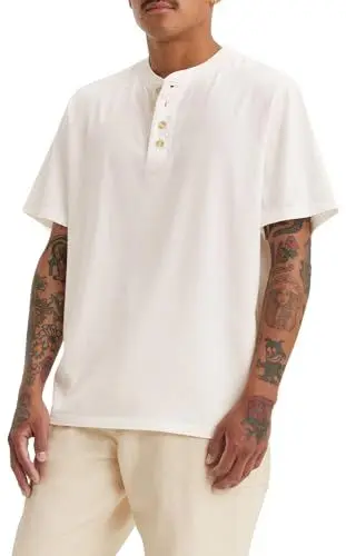 Produktbild: Levi's Herren SS 4 Button Henley-Hemd, Cloud Dancer, M