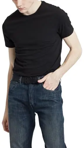 Produktbild: Levi's Herren Slim 2-Pack Crewneck Tee T-Shirt, Black + Black, M