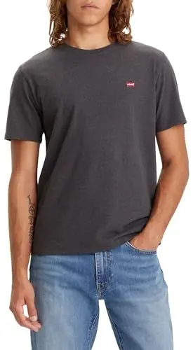 Produktbild: Levi's Herren Ss Original Housemark Tee T-Shirt,Dark Charcoal Heather Dkr,L
