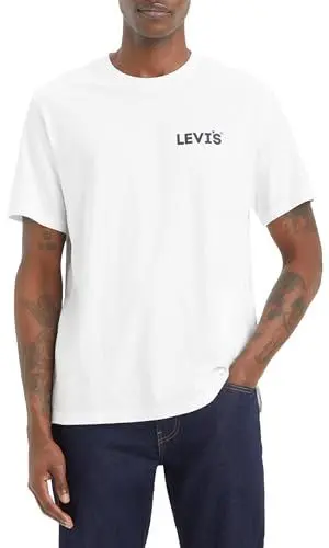 Produktbild: Levi's Herren Ss Relaxed Fit Tee T-Shirt, Headline Logo 2 White+, L