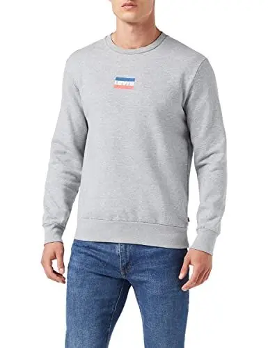 Produktbild: Levi's Herren Standard Graphic Crew Sweatshirt,Sportswear Midtone Heather,XL