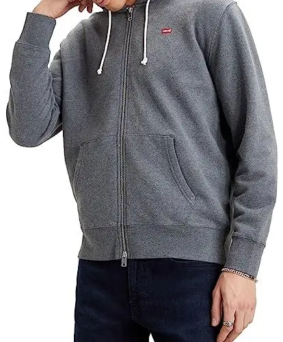 Produktbild: Levi's Herren Zip Up Sweatshirt, Charcoal Heather XX, M