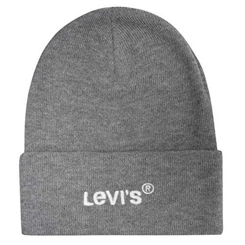 Produktbild: Levi's Herren & Unisex Wordmark Beanie, Regular Grey, UN