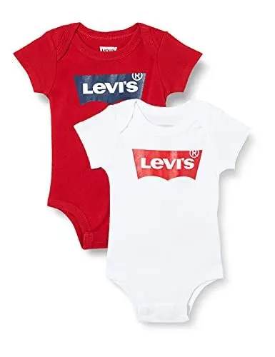 Produktbild: Levi's Kids Batwing 2pk bodysuit Unisex Baby Weiß 0-6 Monate