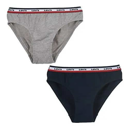Produktbild: Levi's Kids Mädchen LHG Sportswear Elastic Bikini 4L0177 Unterwäsche, weiß, S