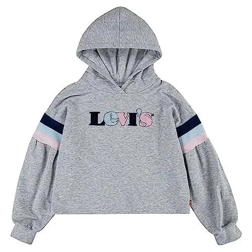 Produktbild: Levi's Kids full sleeve high rise hood Mädchen Gray Heather 3 Jahre