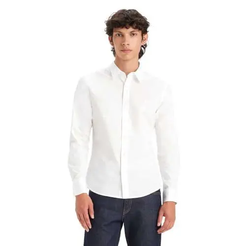 Produktbild: Levi's LS BATTERY HM SHIRT SLIM NEUTRALS Herren, Bright White, XL