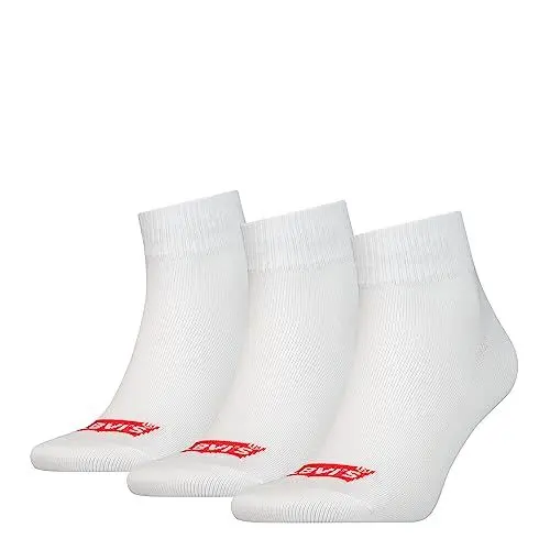 Produktbild: Levi's Unisex Quarter Socks, White, 39/42