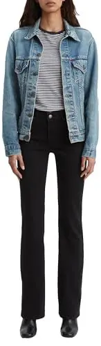 Produktbild: Levi's Women's Classic Bootcut Jeans, Soft Black_LSE, 32W x 34L