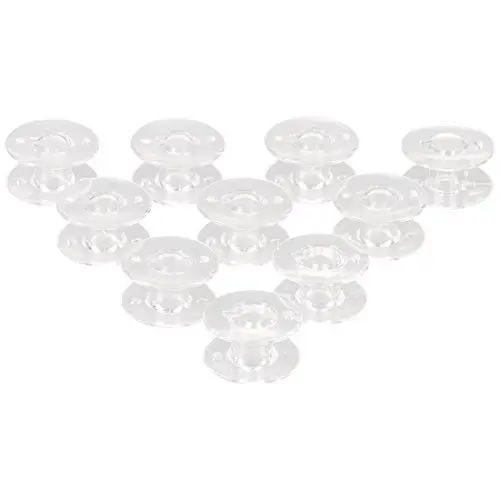 Produktbild: Levivo Nähmaschinen Spule 10er Set, Acrylnitril-Styrol-Kunststoff, transparent, 1.5 x 1.5 x 1 cm, 10-Einheiten