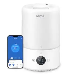 Produktbild: LEVOIT 3L Top Fill Luftbefeuchter, 360° Drehbare Düse Cool Mist Humidifier, 300 ml/H Nebelvolumen, 28dB leise, 25H Raumluftbefeuchter & Aroma Diffuser für Kinderzimmer Schlafzimmer Pflanzen