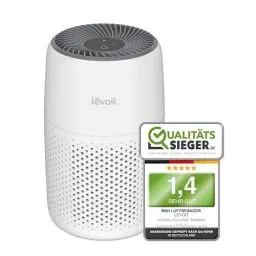 Produktbild: LEVOIT Luftreiniger Allergiker mit Aromatherapie, HEPA Luftfilter gegen Schimmel, Staub und Tierhaare bis zu 0,3 µm für Schlafzimmer, 7 Watt Energiesparend, 3 Geschwindigkeiten, 25dB, Weiß