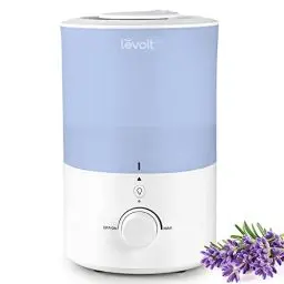 Produktbild: Levoit Top-Fill Luftbefeuchter 3L mit Nachtlicht, Spülmaschinenfest, 360° Drehbare Dampfdüsen, 25Std. Laufzeit, BPA-Frei Duft-Diffusor, 28dB Superleise für Schlafzimmer Pflanzen, Blau